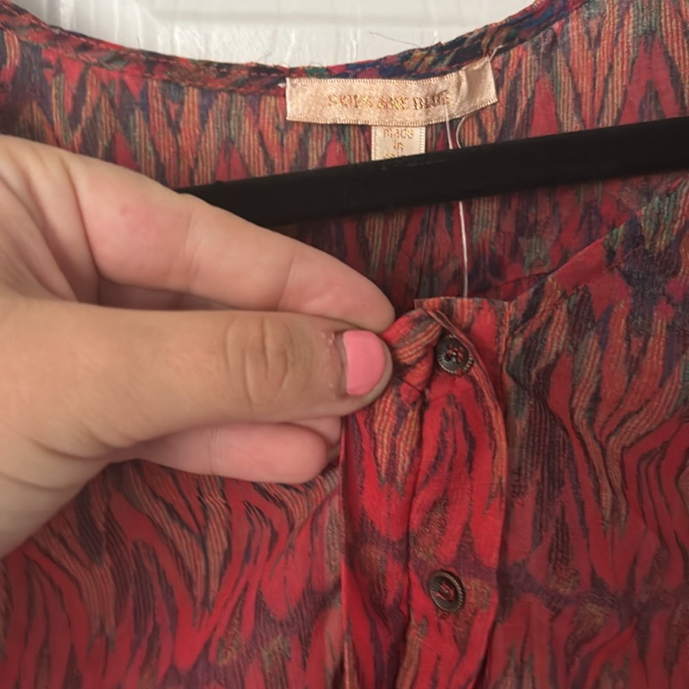 Women's Multicolor Patterned Top - Picture 2 of 4